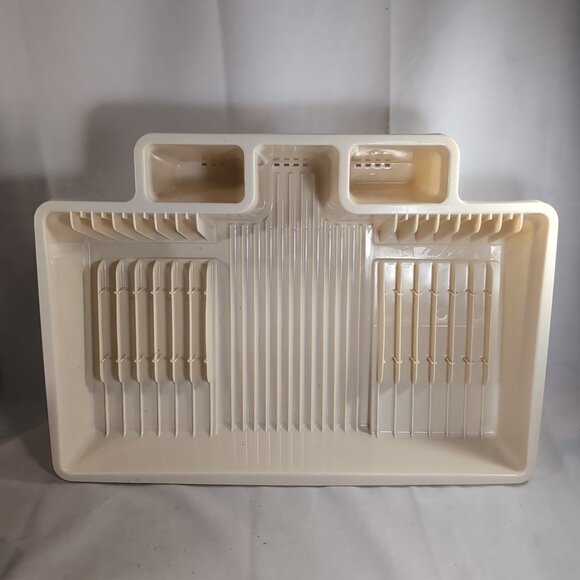 Rubbermaid Space-Saver Drainer 6054 Vintage 1988 Dish Drying Rack Almond Beige - Picture 4 of 14